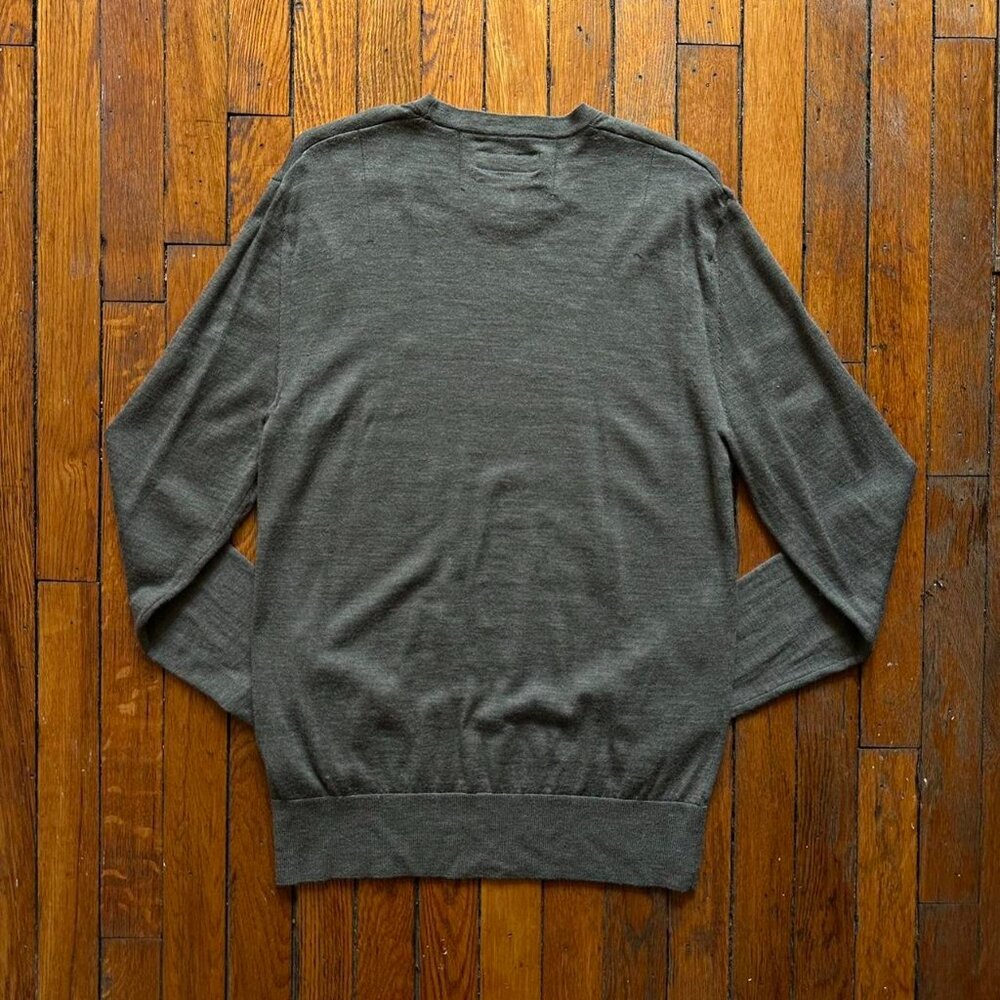 All Saints Khaki Crewneck Sweater - Picture 6 of 8